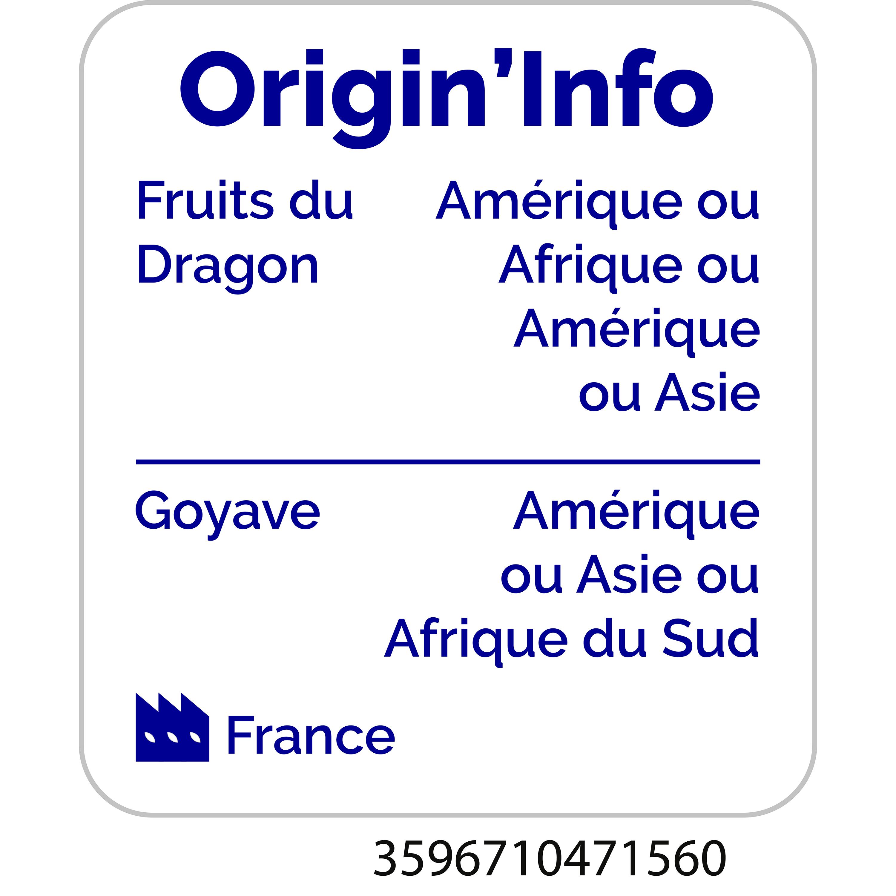 Voir la diapositive 3 : AUCHAN Nectar Instant gourmand goyave fruit du dragon 1l
