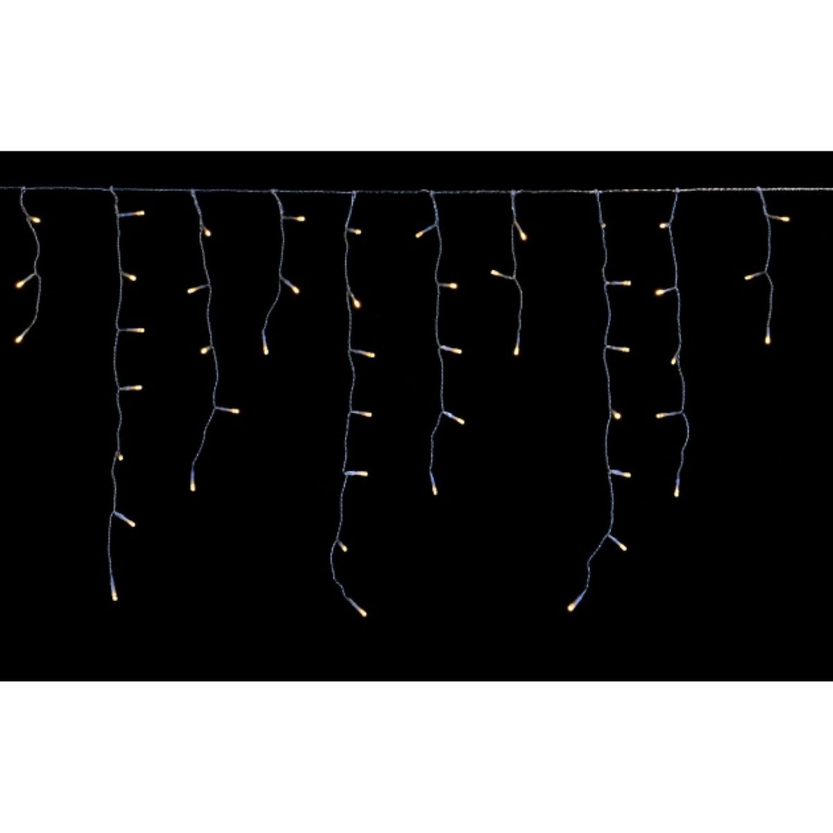 ACTUEL Guirlande Extérieure 360 LED Blanc Chaud 8m Effet Stalactite