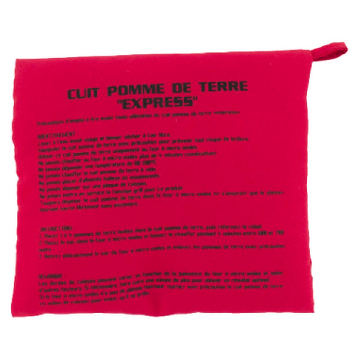 CUISY Cuit pommes de terre express C92004 Cuit PomTer Monde Rouge