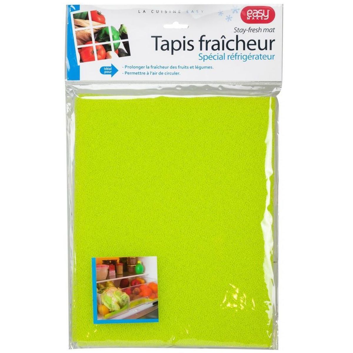 HOME EQUIPEMENT Tapis fraicheur fruits et légumes C92011- Vert