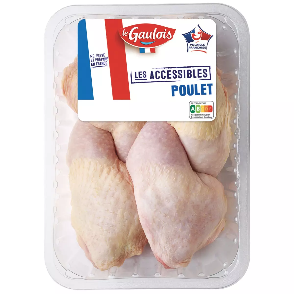 LES ACCESSIBLES Cuisses de poulet blanc 4 cuisses 1kg