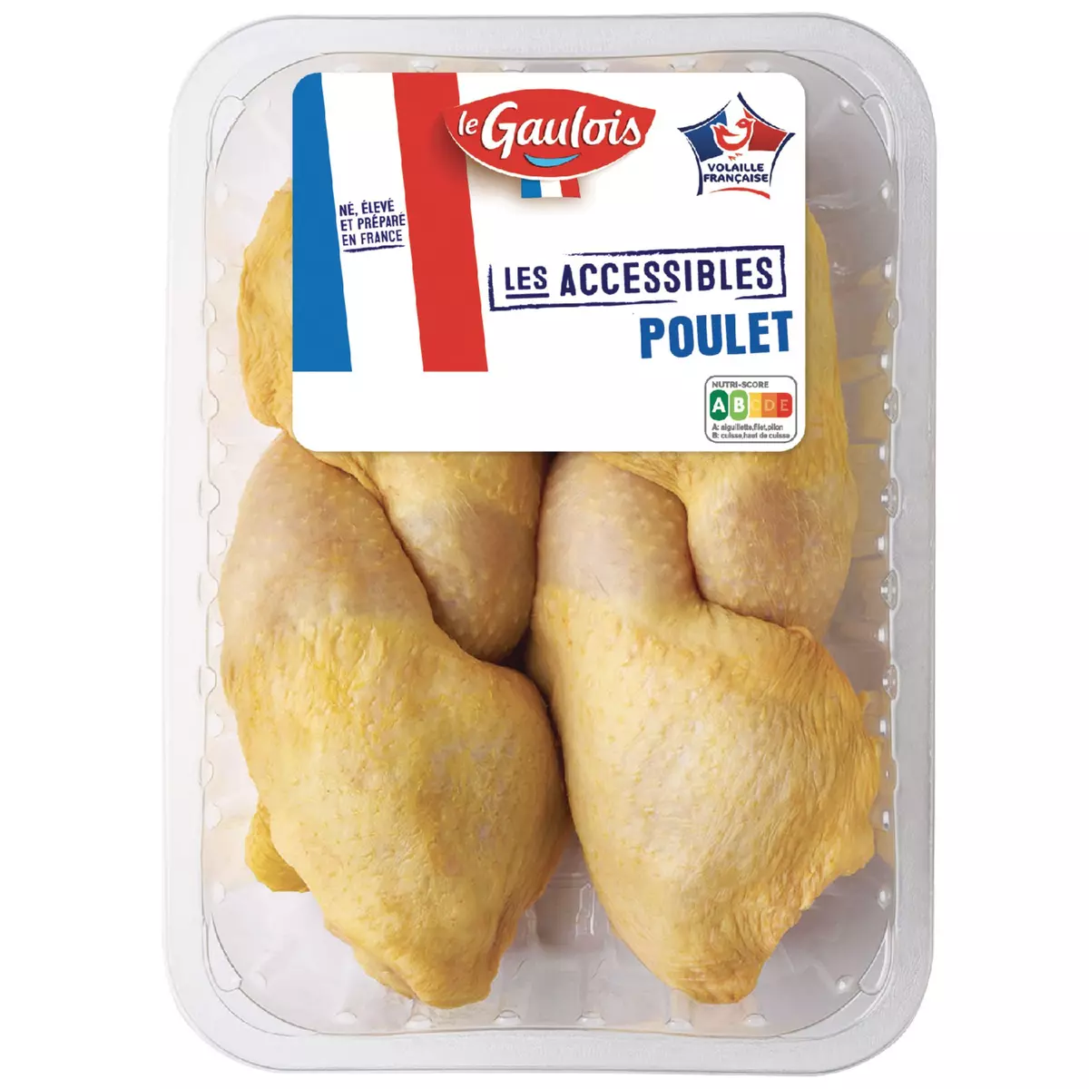 LES ACCESSIBLES Cuisses de poulet jaune 4 cuisses 1kg