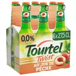 TOURTEL TWIST Bière sans alcool 0.0% aromatisée au jus de pêche 6x27.5cl