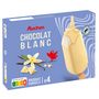 Voir la diapositive 2 : AUCHAN Bâtonnets glacés chocolat blanc 4 pièces 300g