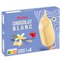 Voir la diapositive 4 : AUCHAN Bâtonnets glacés chocolat blanc 4 pièces 300g