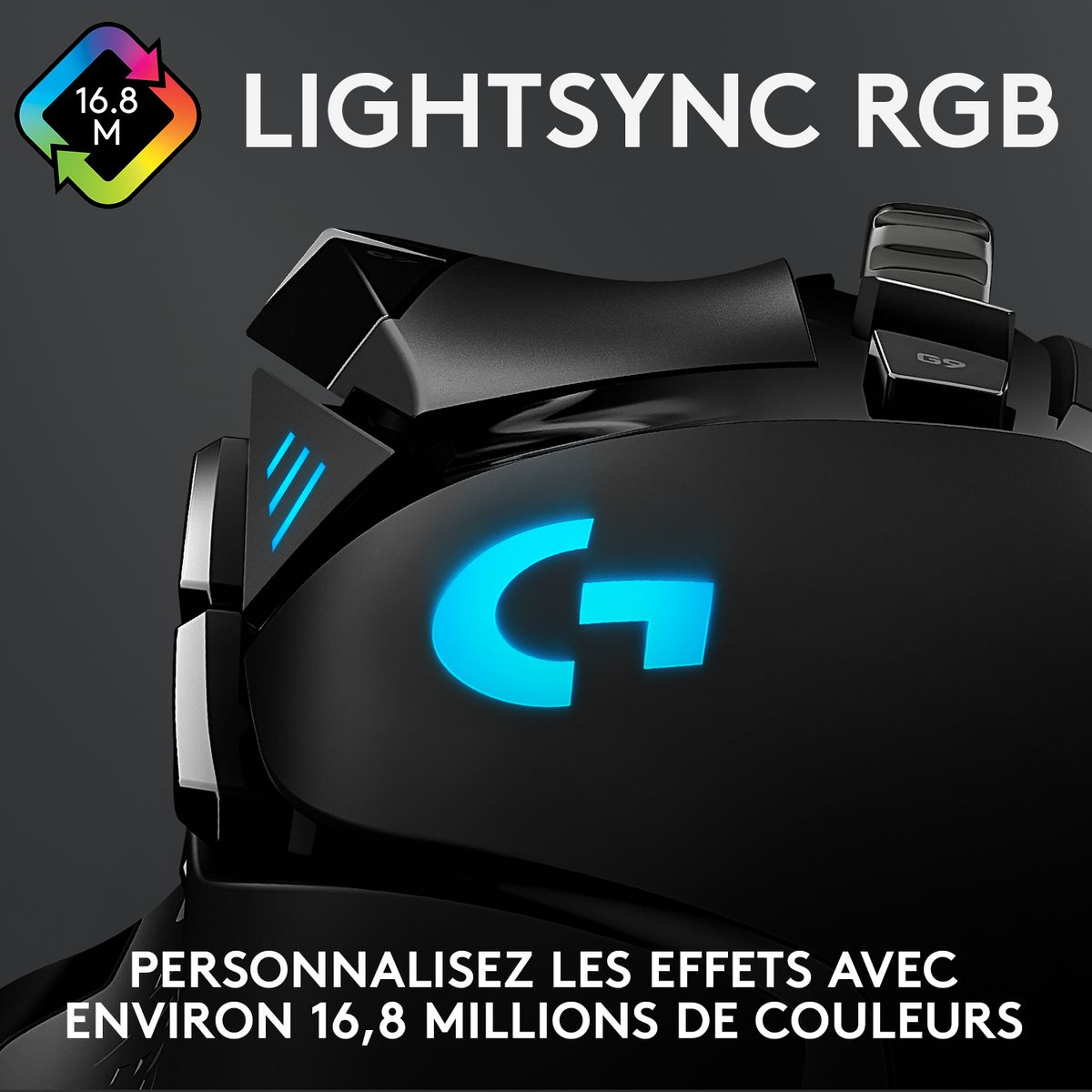 LOGITECH Souris Gaming G502 HERO Filaire RVB pour PC/Mac