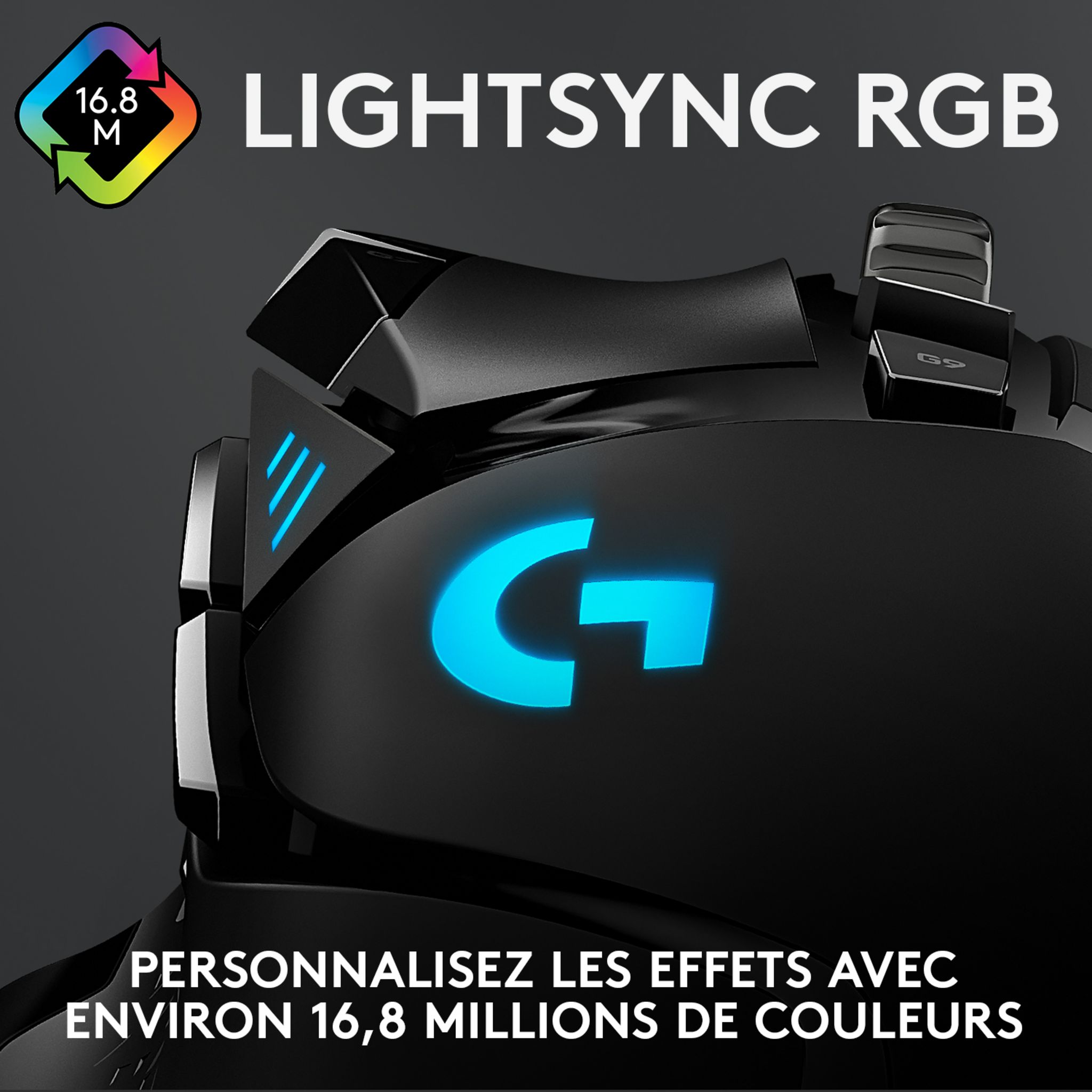 Voir la diapositive 2 : LOGITECH Souris Gaming G502 HERO Filaire RVB pour PC/Mac