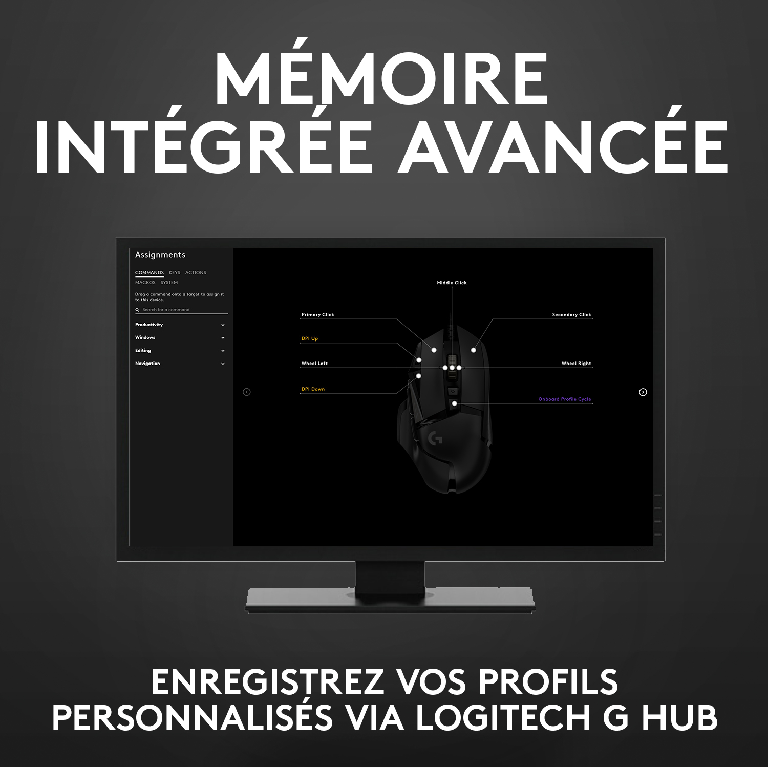 Voir la diapositive 5 : LOGITECH Souris Gaming G502 HERO Filaire RVB pour PC/Mac