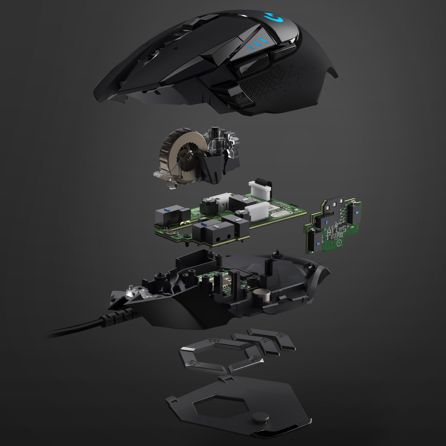 Voir la diapositive 6 : LOGITECH Souris Gaming G502 HERO Filaire RVB pour PC/Mac