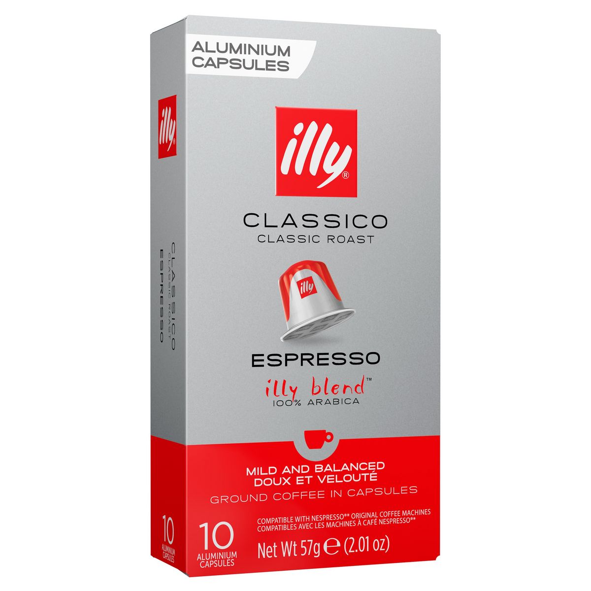 ILLY Capsules de café espresso classico compatibles Nespresso 10 capsules 57g