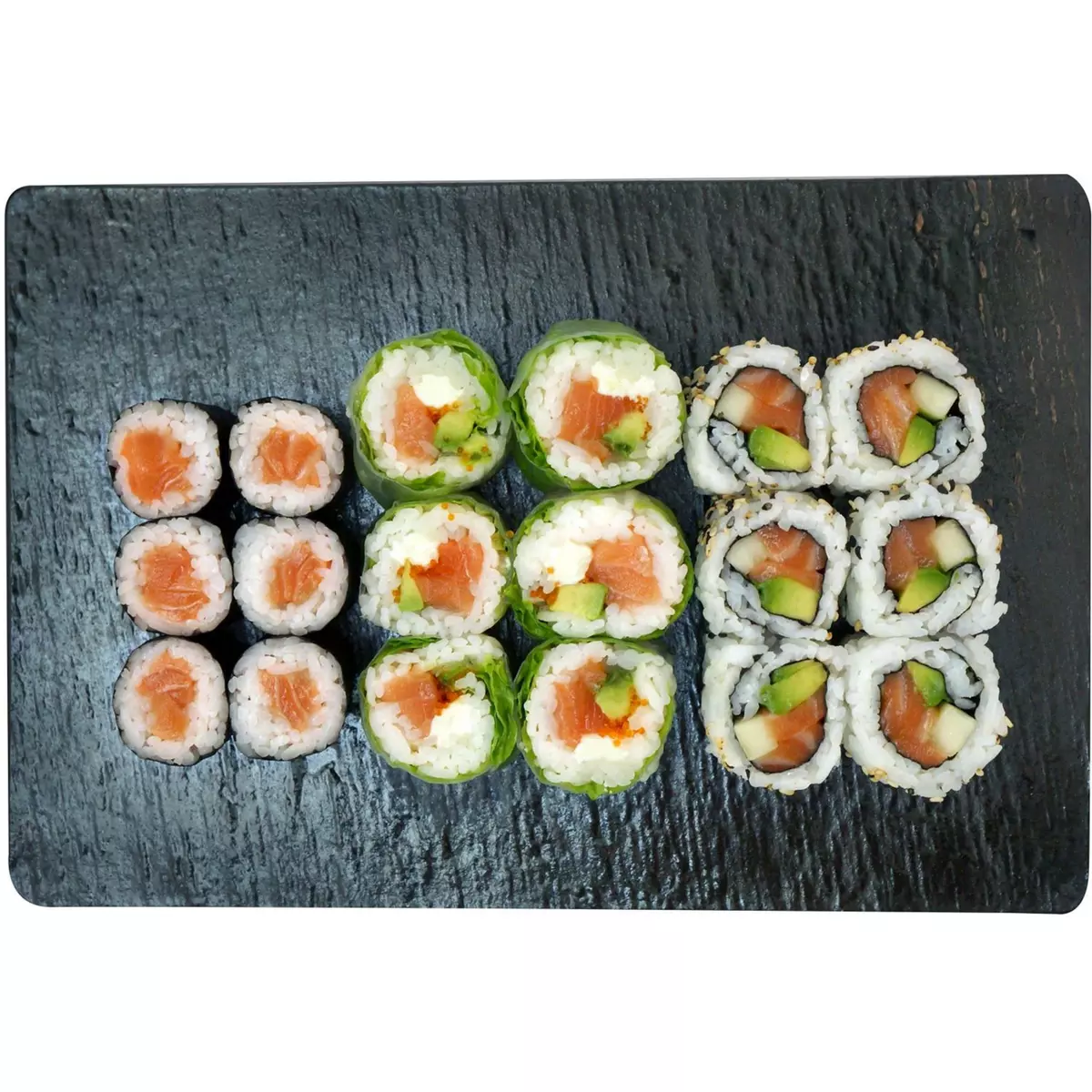 SUSHI GOURMET California & maki au saumon mix 18 pièces 290g
