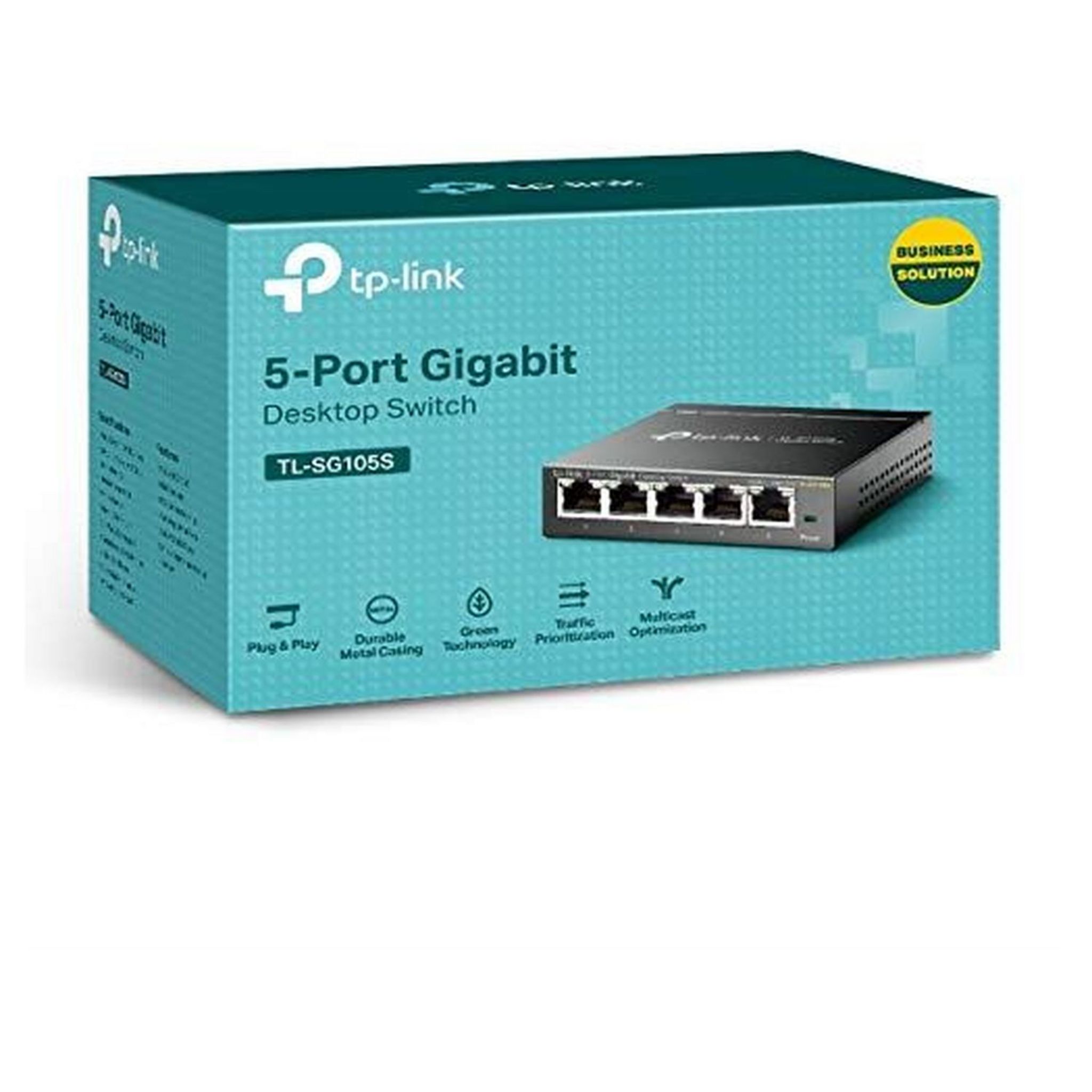 Voir la diapositive 3 : TP-LINK Commutateur réseau TL-SG105 5 ports Noir