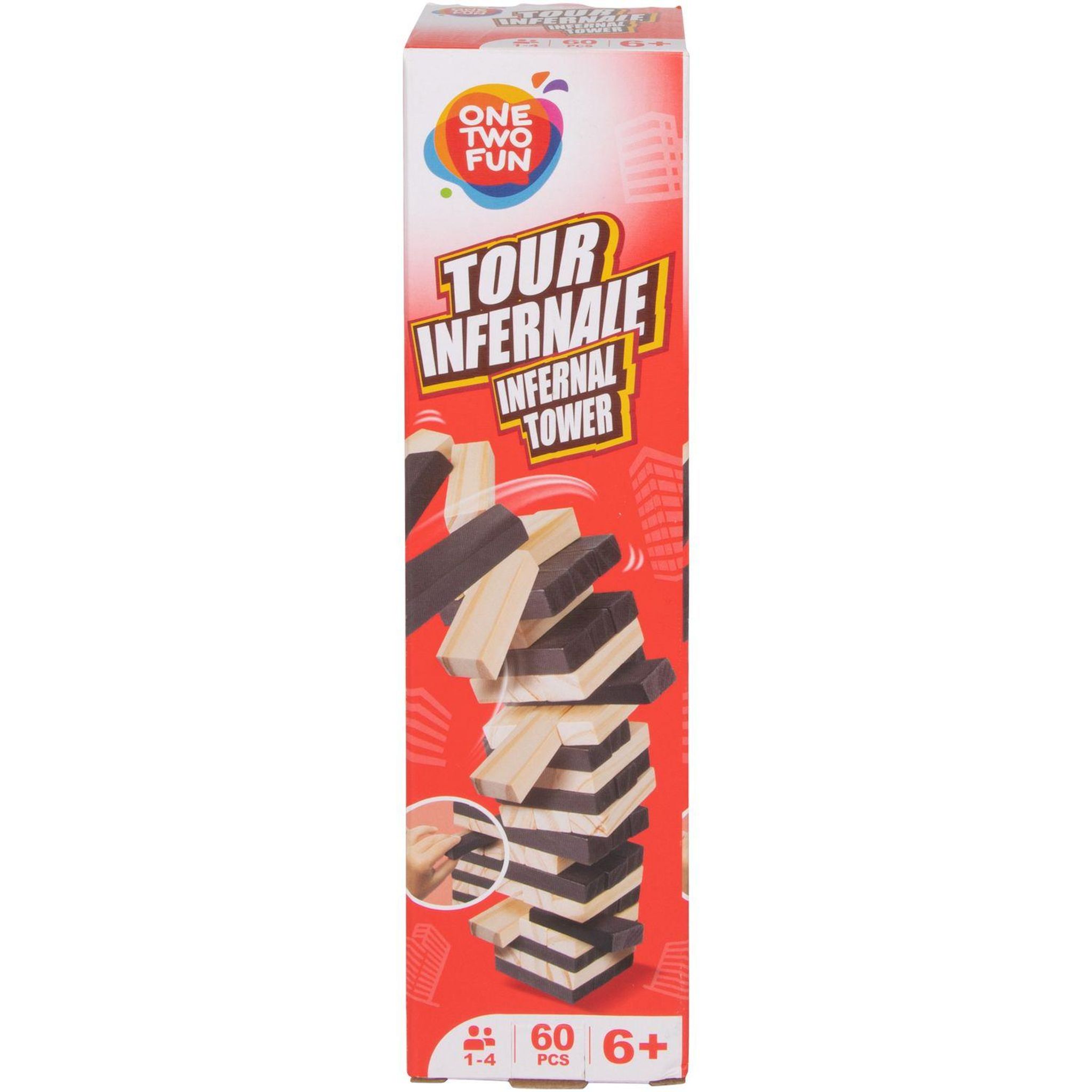 ONE TWO FUN Jeu Tour en Bois