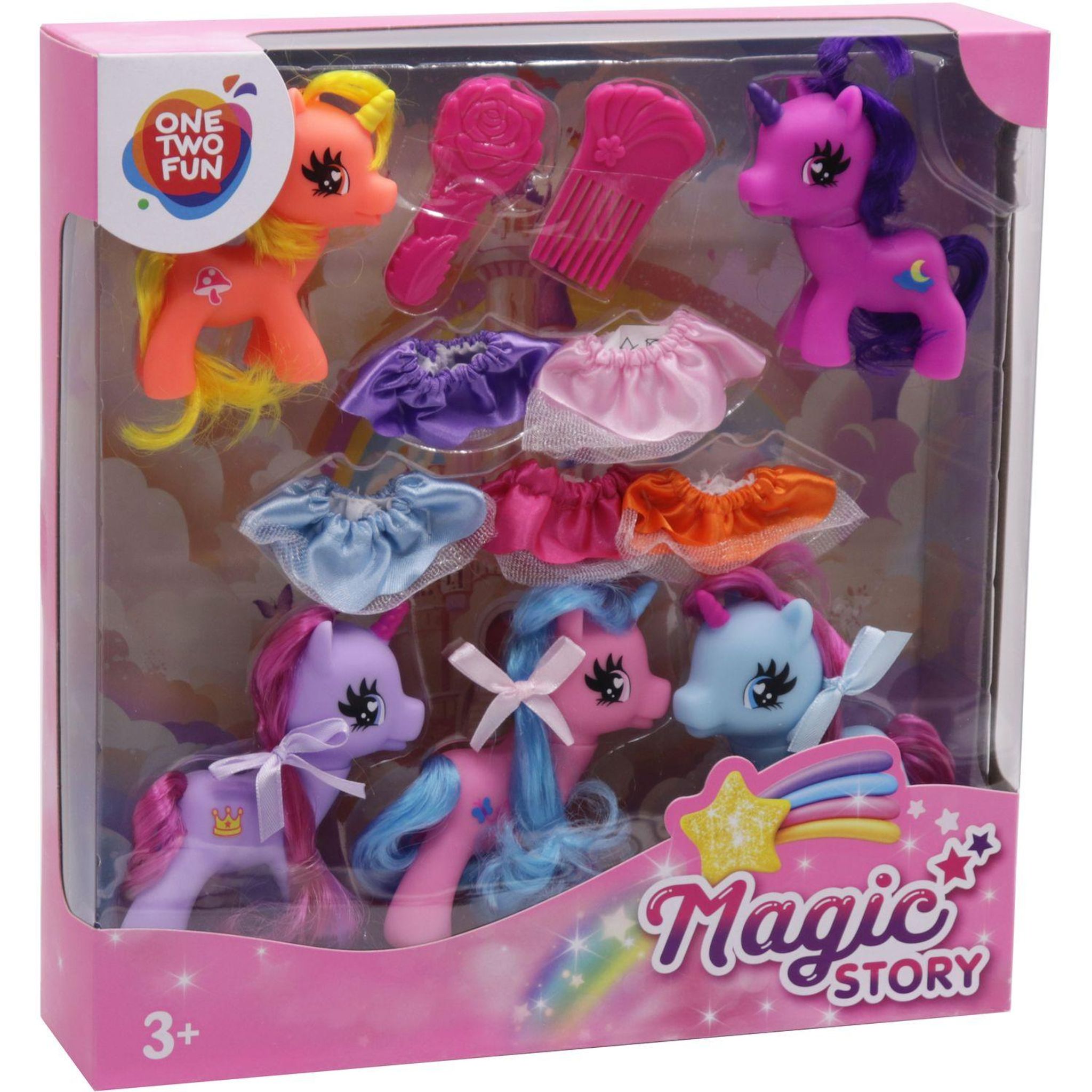 Voir la diapositive 2 : ONE TWO FUN Coffret Licornes avec accessoires