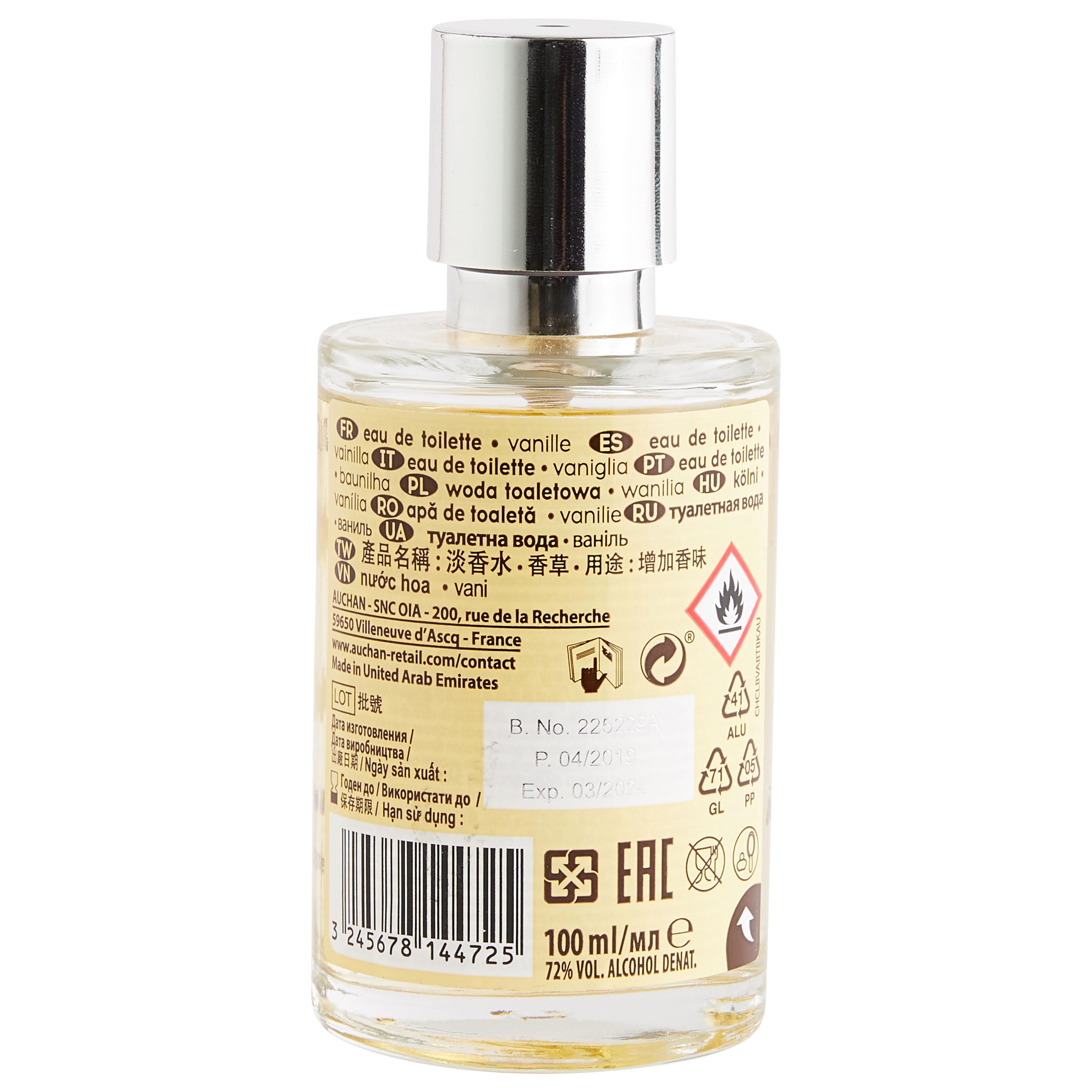 Voir la diapositive 2 : COSMIA Eau de toilette à la vanille 100ml