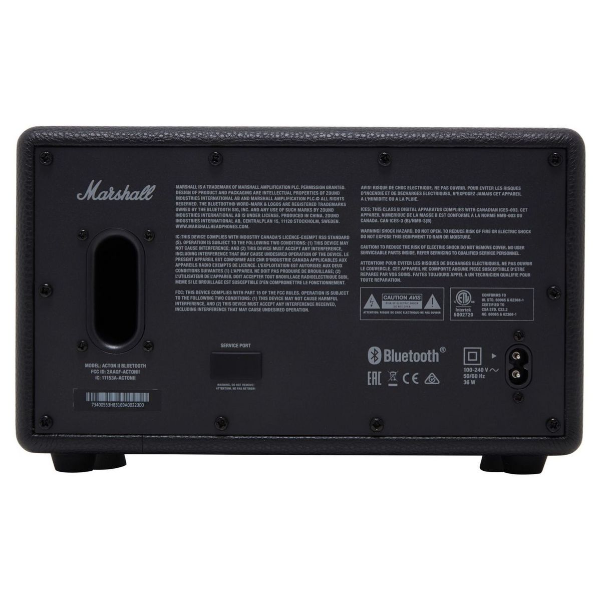 MARSHALL Enceinte Bluetooth - ACTON II BT - Noir