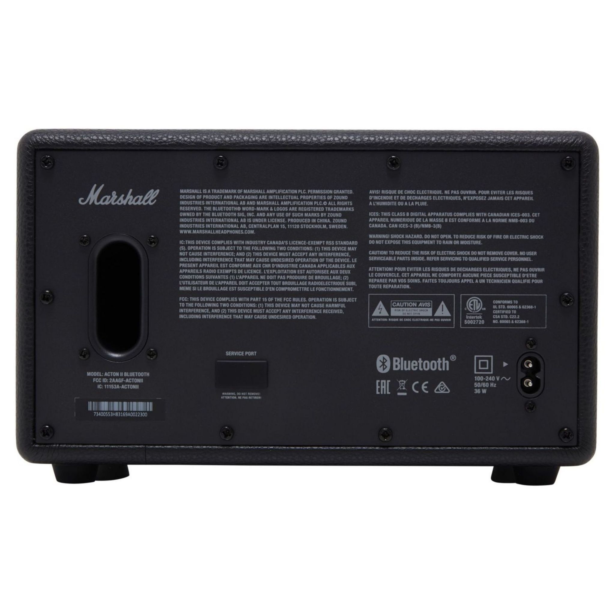 Voir la diapositive 5 : MARSHALL Enceinte Bluetooth - ACTON II BT - Noir
