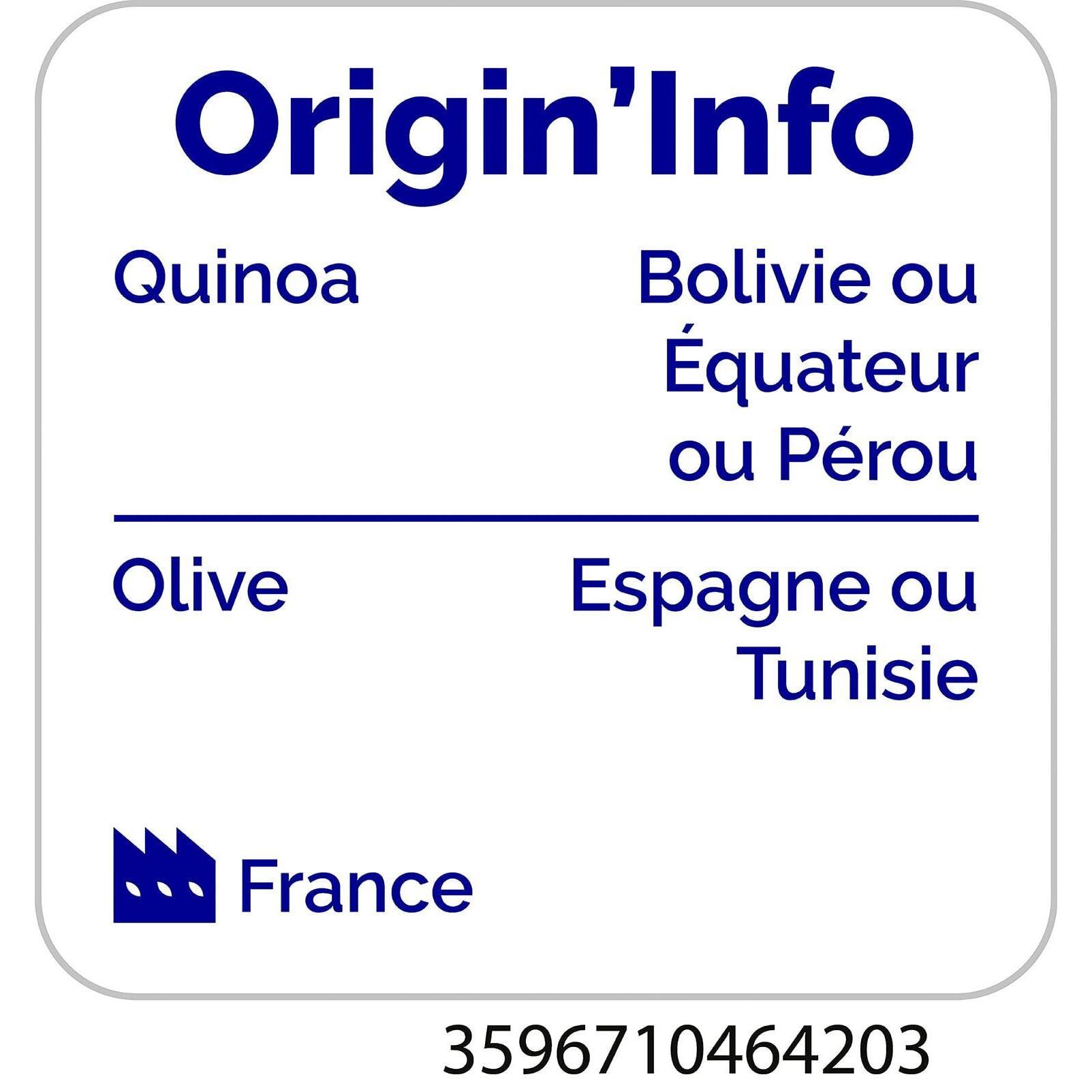 Voir la diapositive 3 : AUCHAN BIO Quinoa huile d'olive sachet express 2 personnes 250g