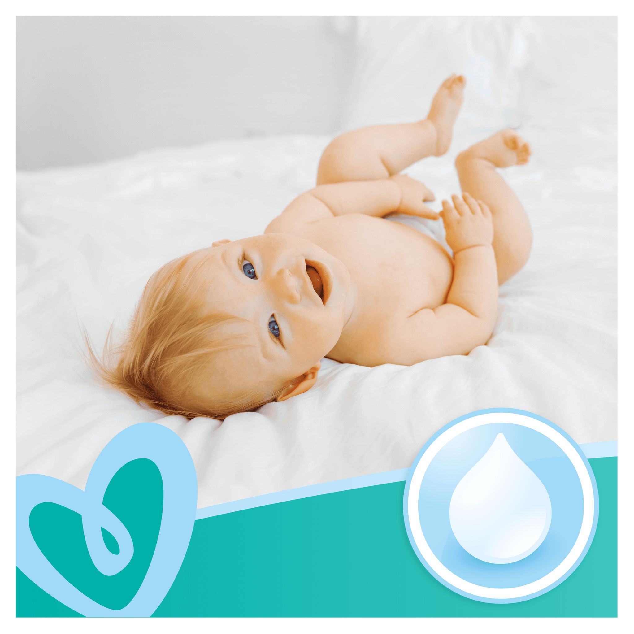 Voir la diapositive 2 : PAMPERS Fresh Clean lingettes nettoyantes pour bébé 52 lingettes