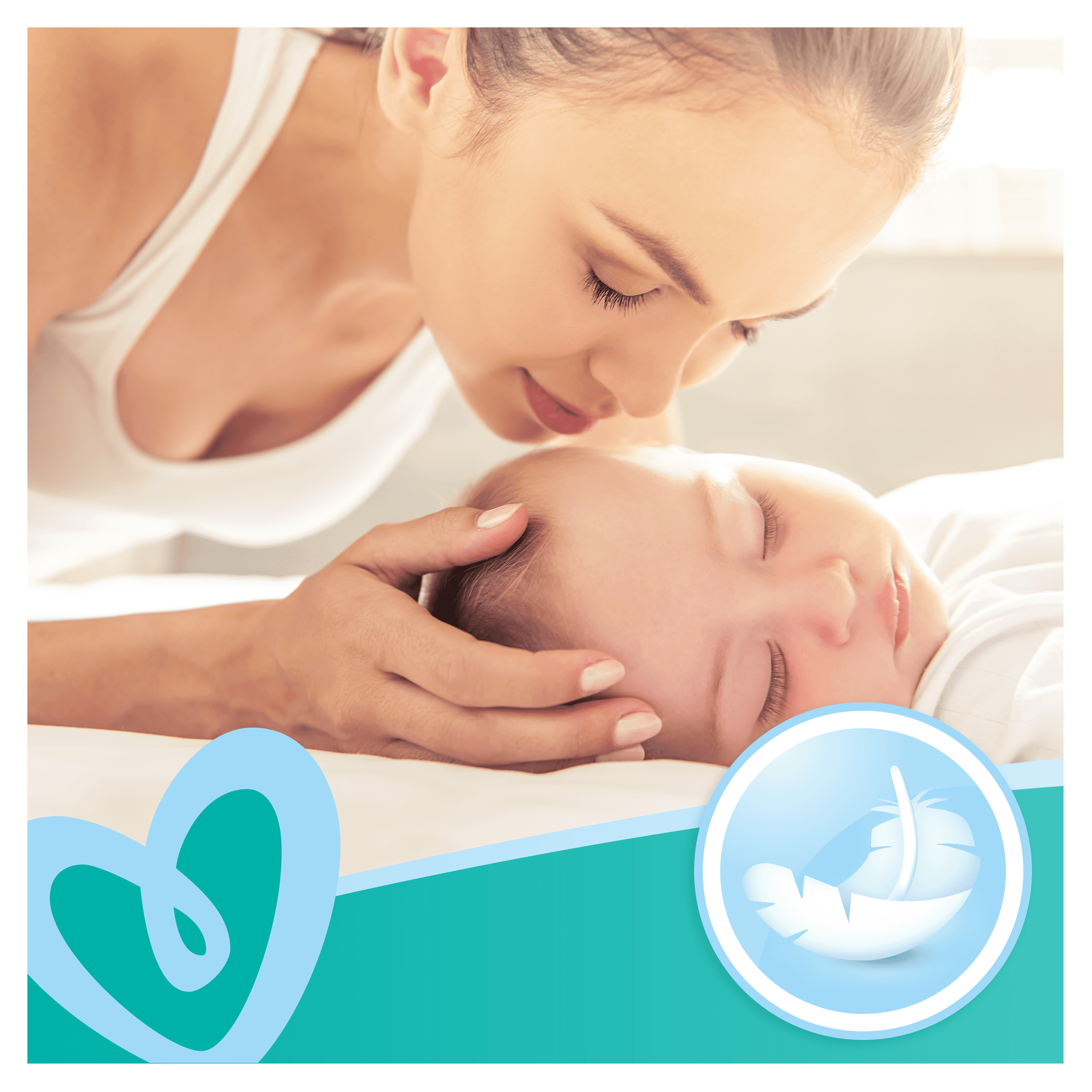 Voir la diapositive 5 : PAMPERS Fresh Clean lingettes nettoyantes pour bébé 52 lingettes
