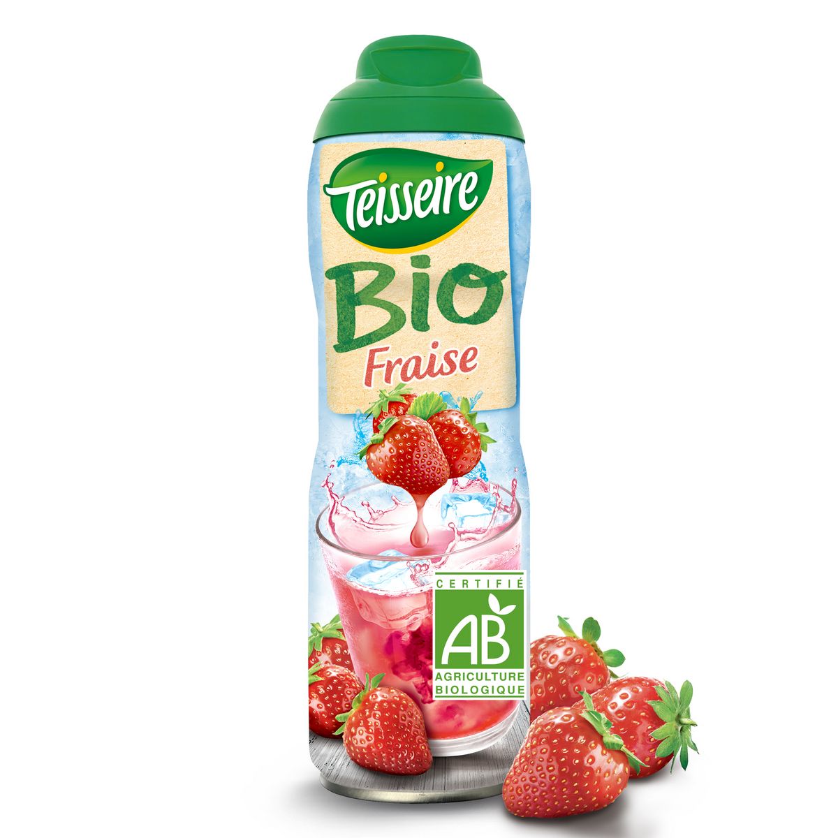 TEISSEIRE Sirop de fruits fraise bio 60cl