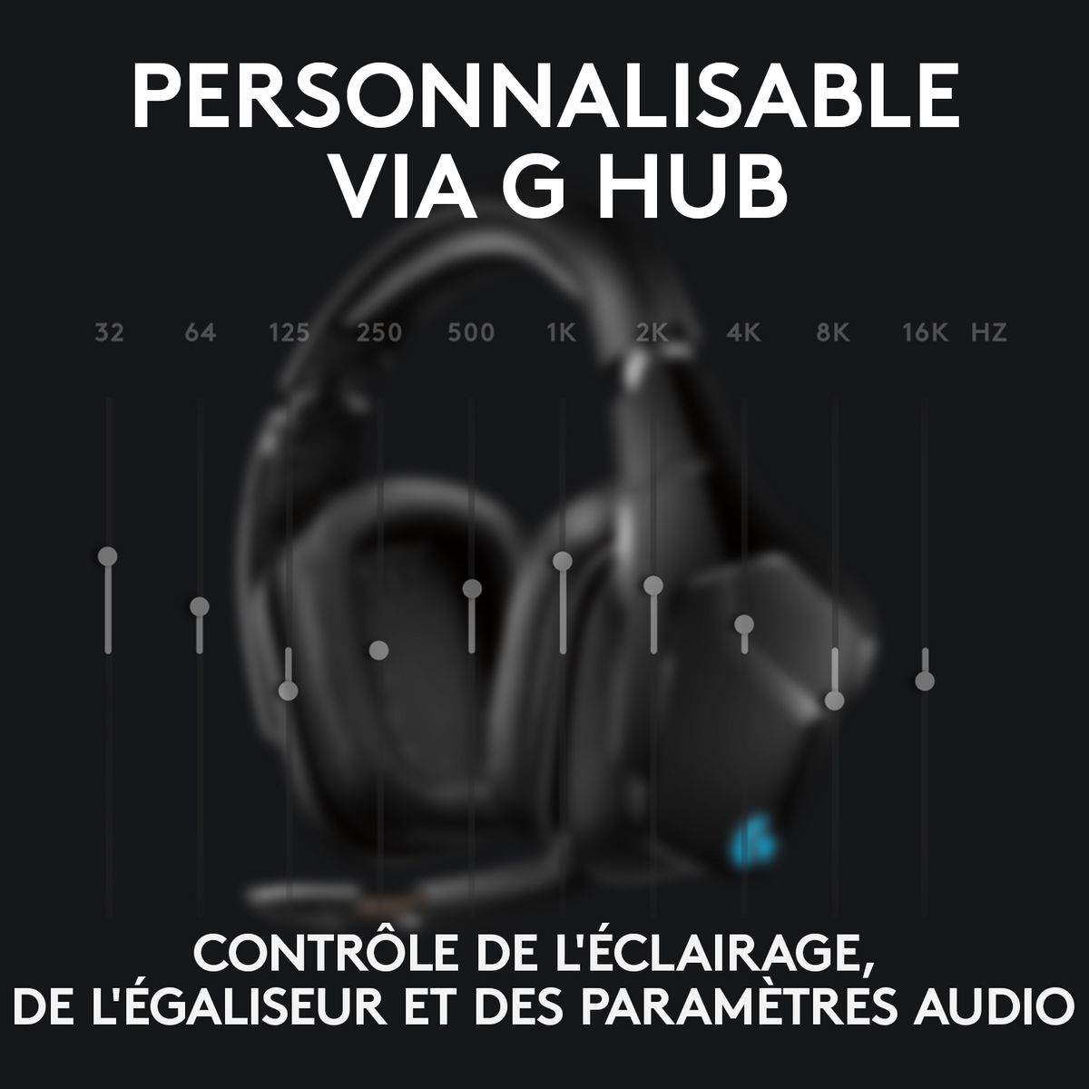 LOGITECH Casque Gaming G935 Sans Fil, RVB, Son Surround avec Micro