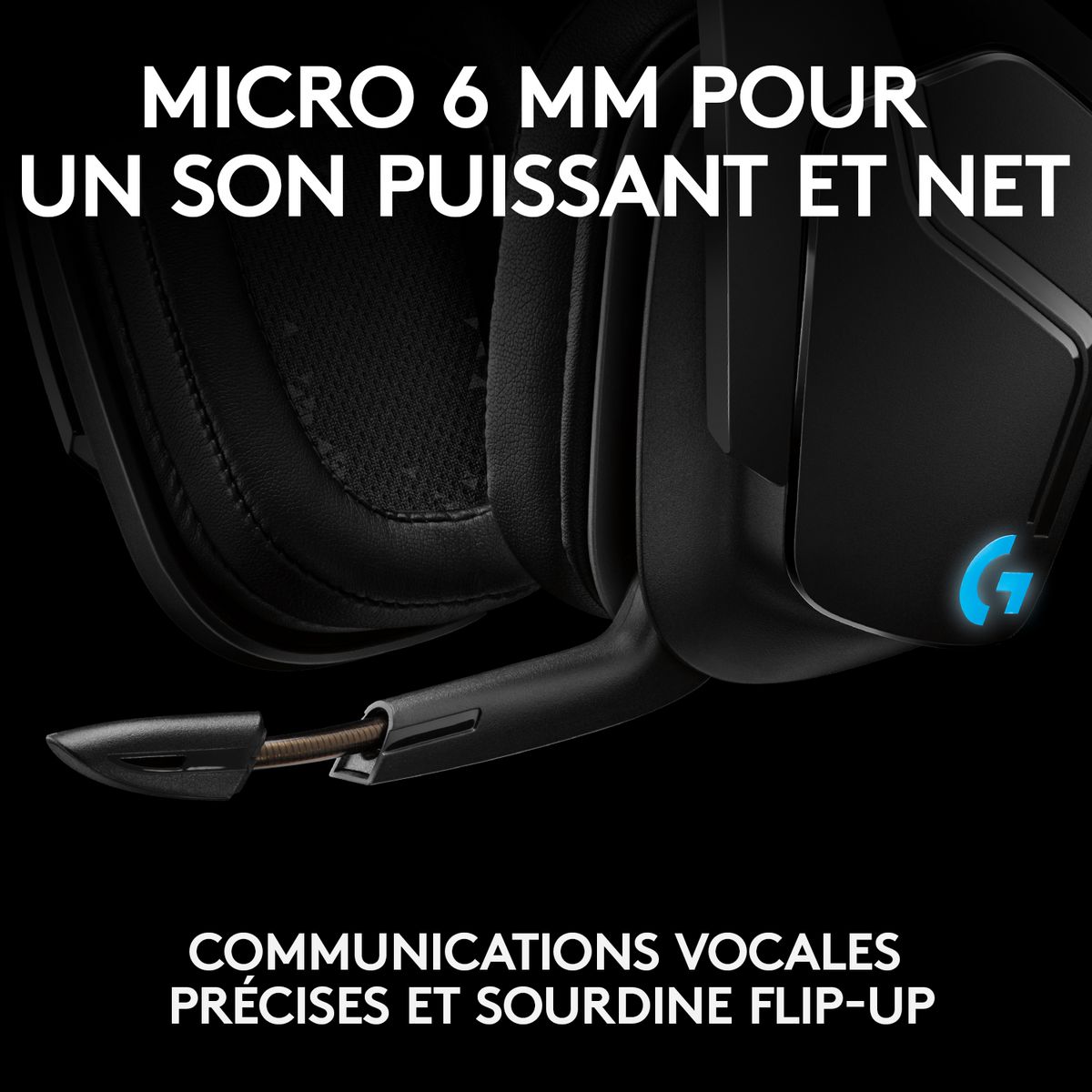 LOGITECH Casque Gaming G935 Sans Fil, RVB, Son Surround avec Micro