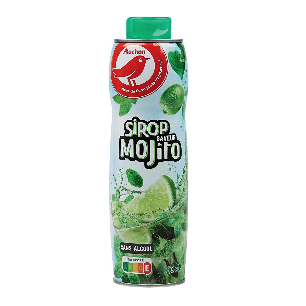 AUCHAN Sirop saveur mojito bidon métal 60cl