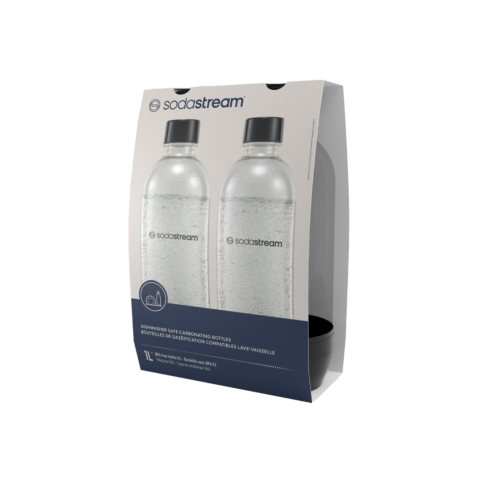 Voir la diapositive 2 : SODASTREAM Lot de 2 bouteilles des gazéification - BOUT LV