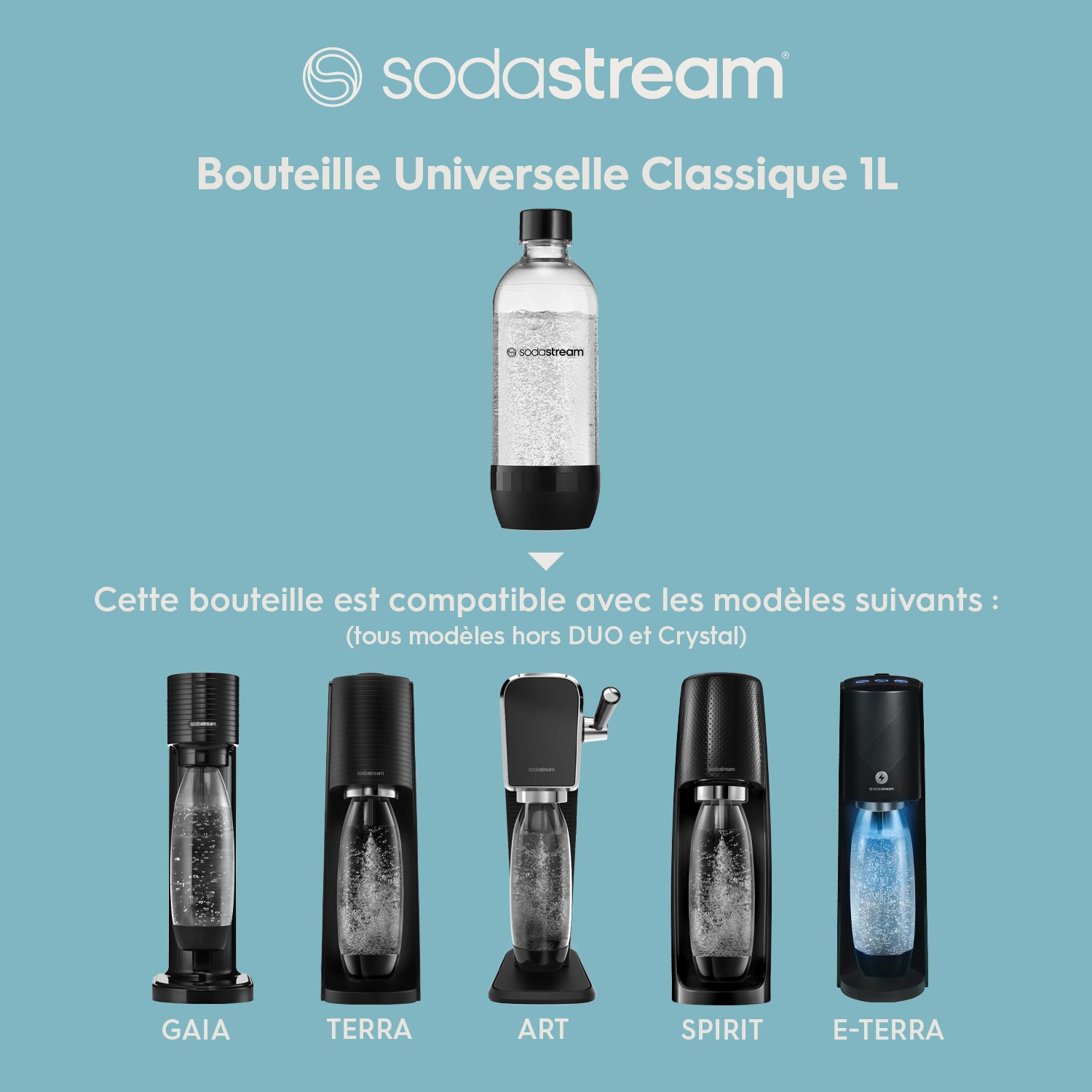 Voir la diapositive 4 : SODASTREAM Lot de 2 bouteilles des gazéification - BOUT LV