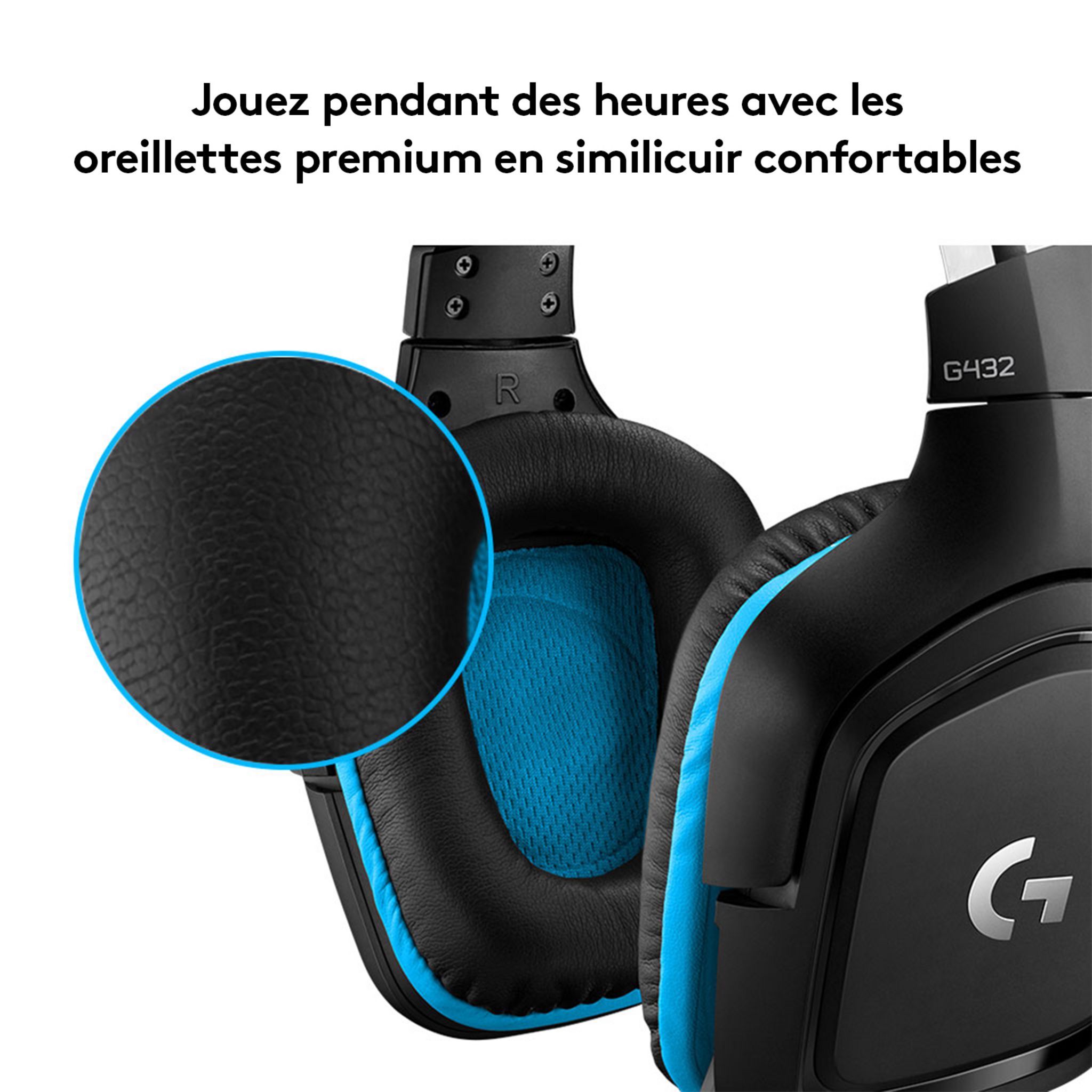 Voir la diapositive 4 : LOGITECH Casque Gaming G432 Filaire, USB avec Micro