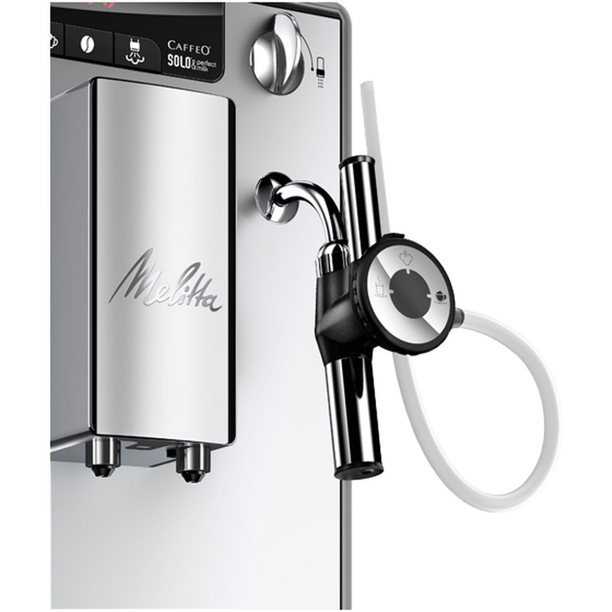 MELITTA Machine à café expresso avec broyeur - E957-103 - Argent