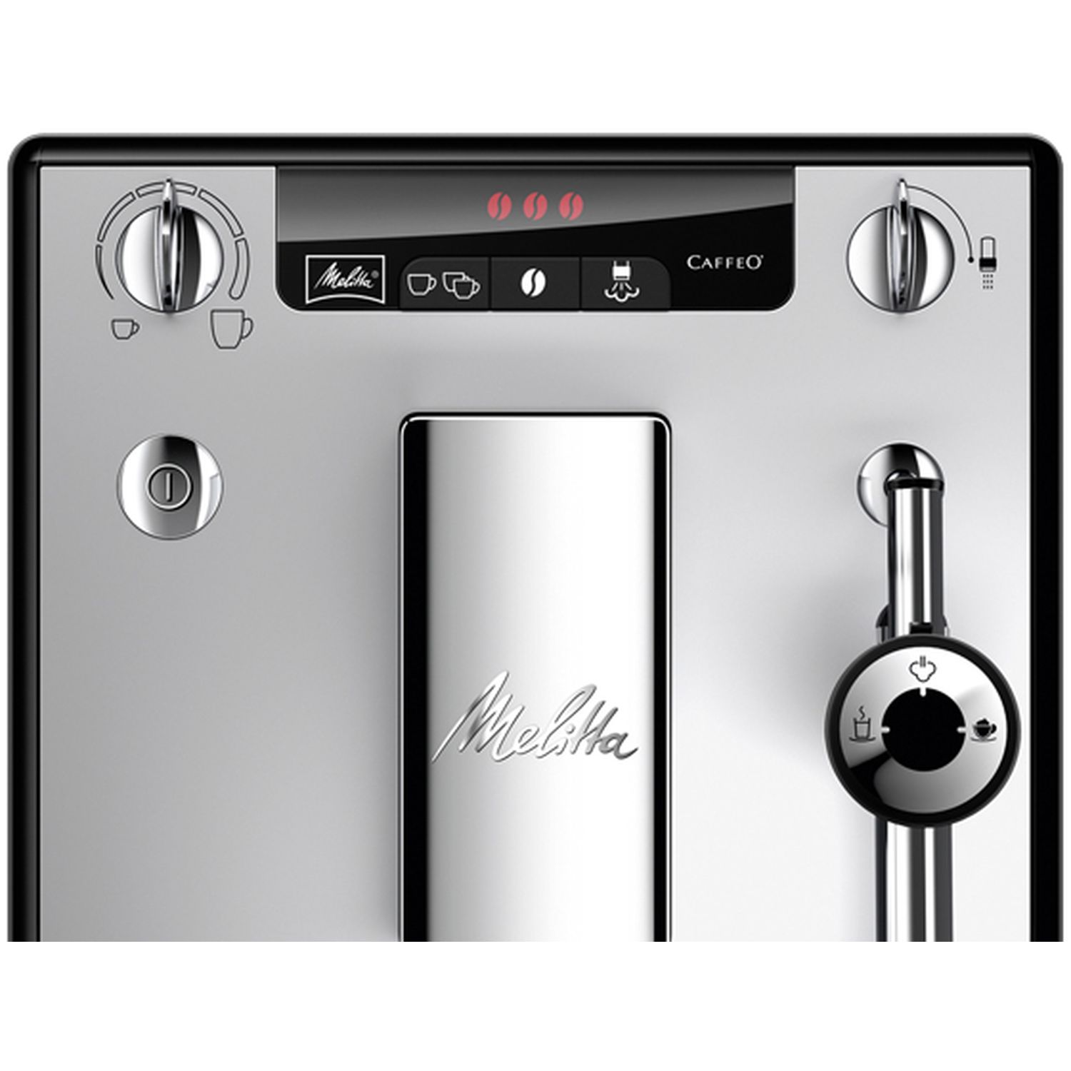 Voir la diapositive 3 : MELITTA Machine à café expresso avec broyeur - E957-103 - Argent