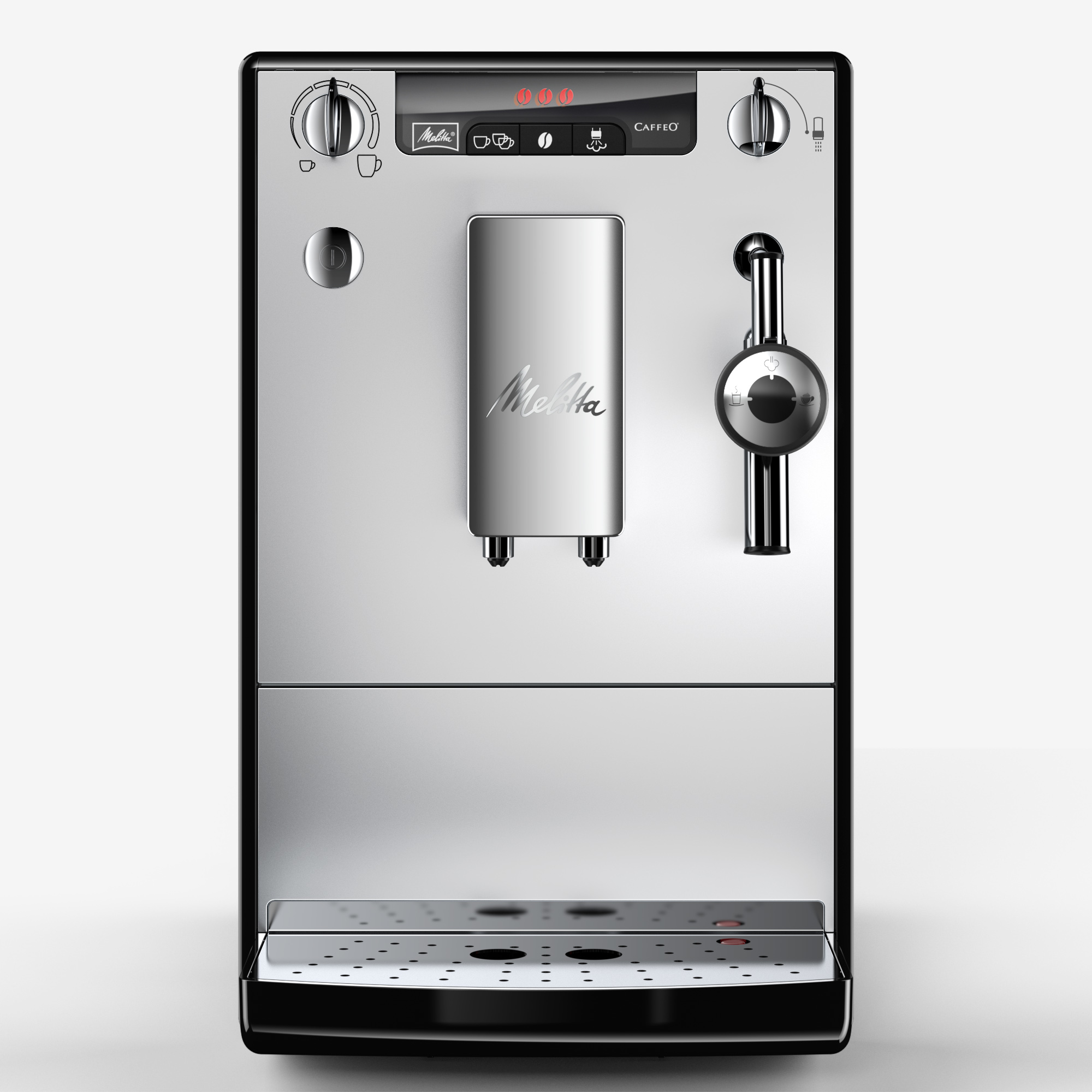 Voir la diapositive 5 : MELITTA Machine à café expresso avec broyeur - E957-103 - Argent