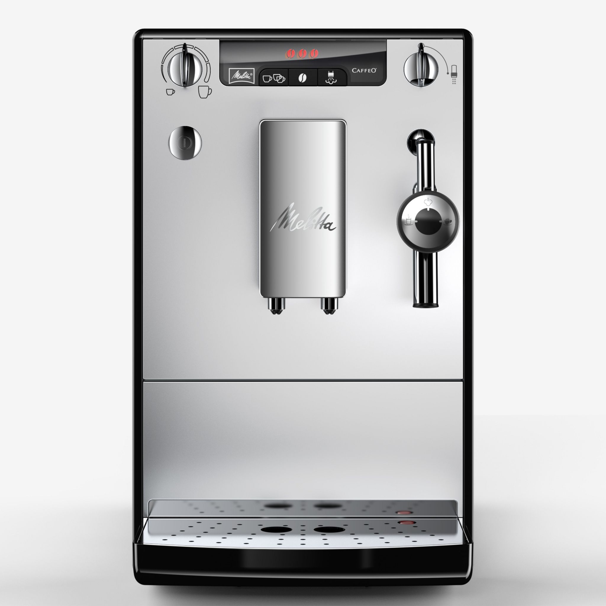 Voir la diapositive 5 : MELITTA Machine à café expresso avec broyeur - E957-103 - Argent