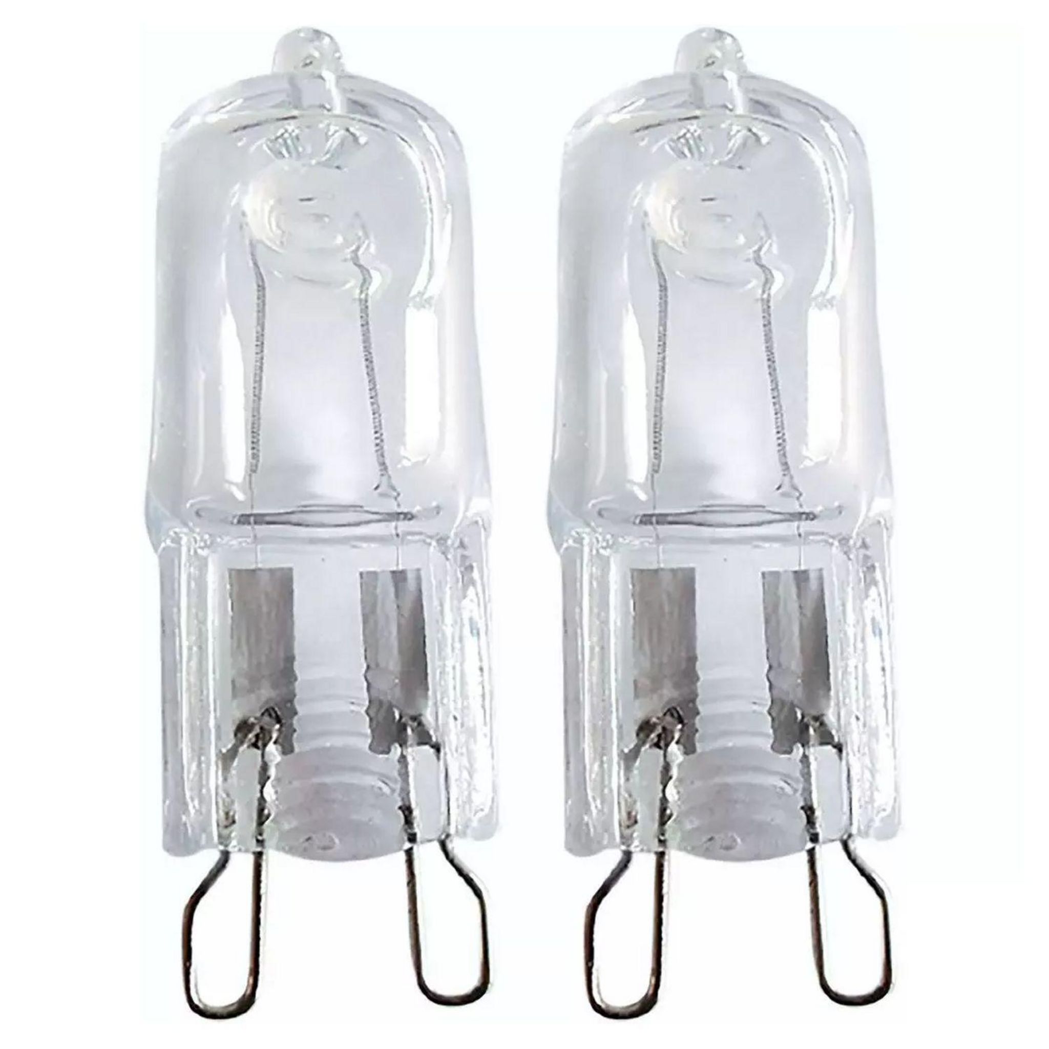 Voir la diapositive 2 : AUCHAN Lot de 2 ampoules halogènes G9 capsule 46W