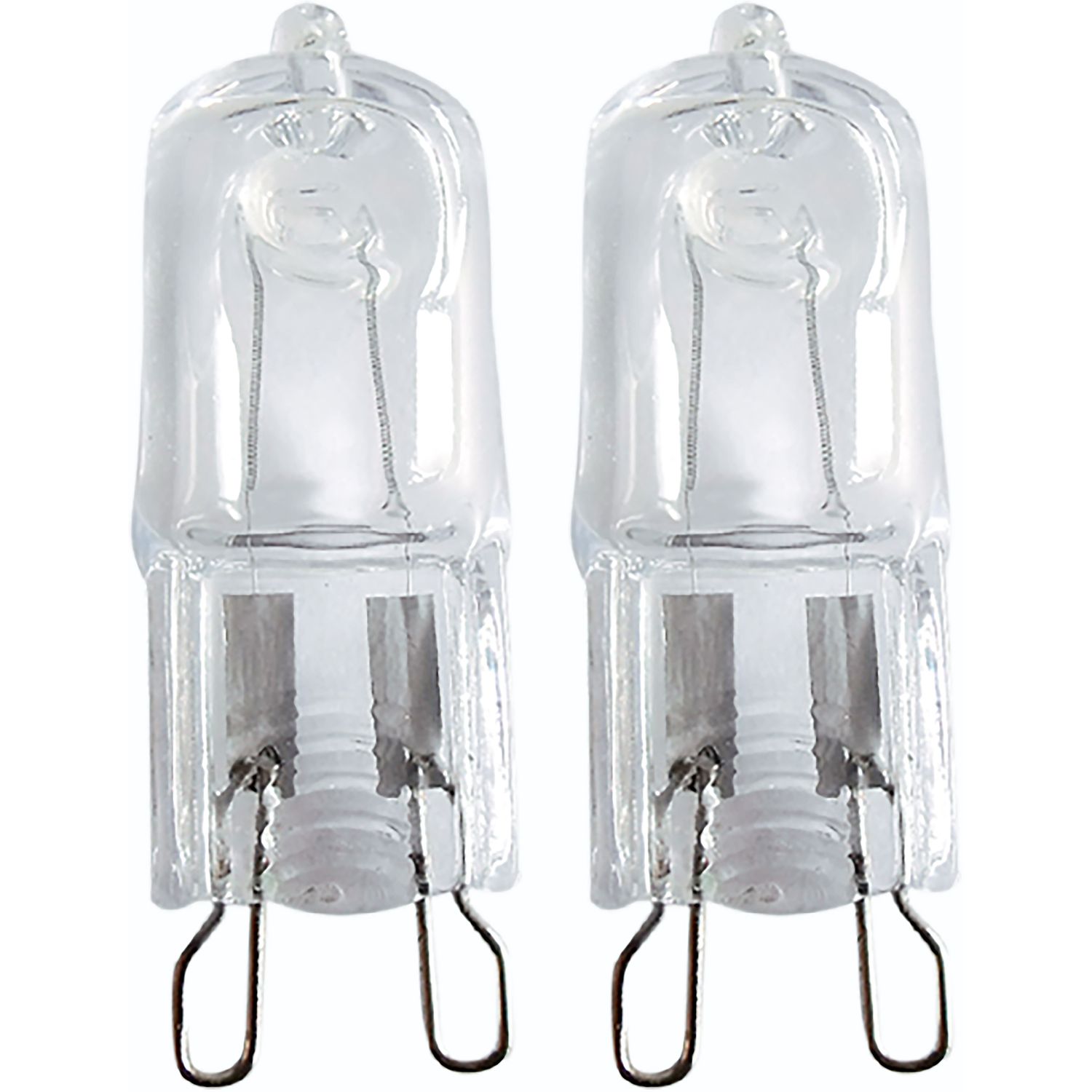 Voir la diapositive 2 : AUCHAN Lot de 2 ampoules halogènes capsule G9 30W
