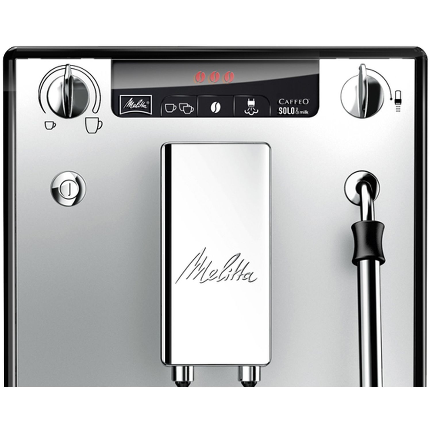 Voir la diapositive 3 : MELITTA Machine à café expresso avec broyeur - E953-102 - Argent