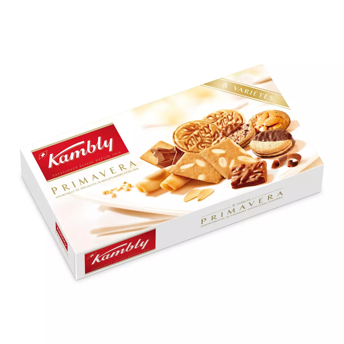 KAMBLY Primavera Assortiment de spécialités de biscuits suisses extra fins 175g