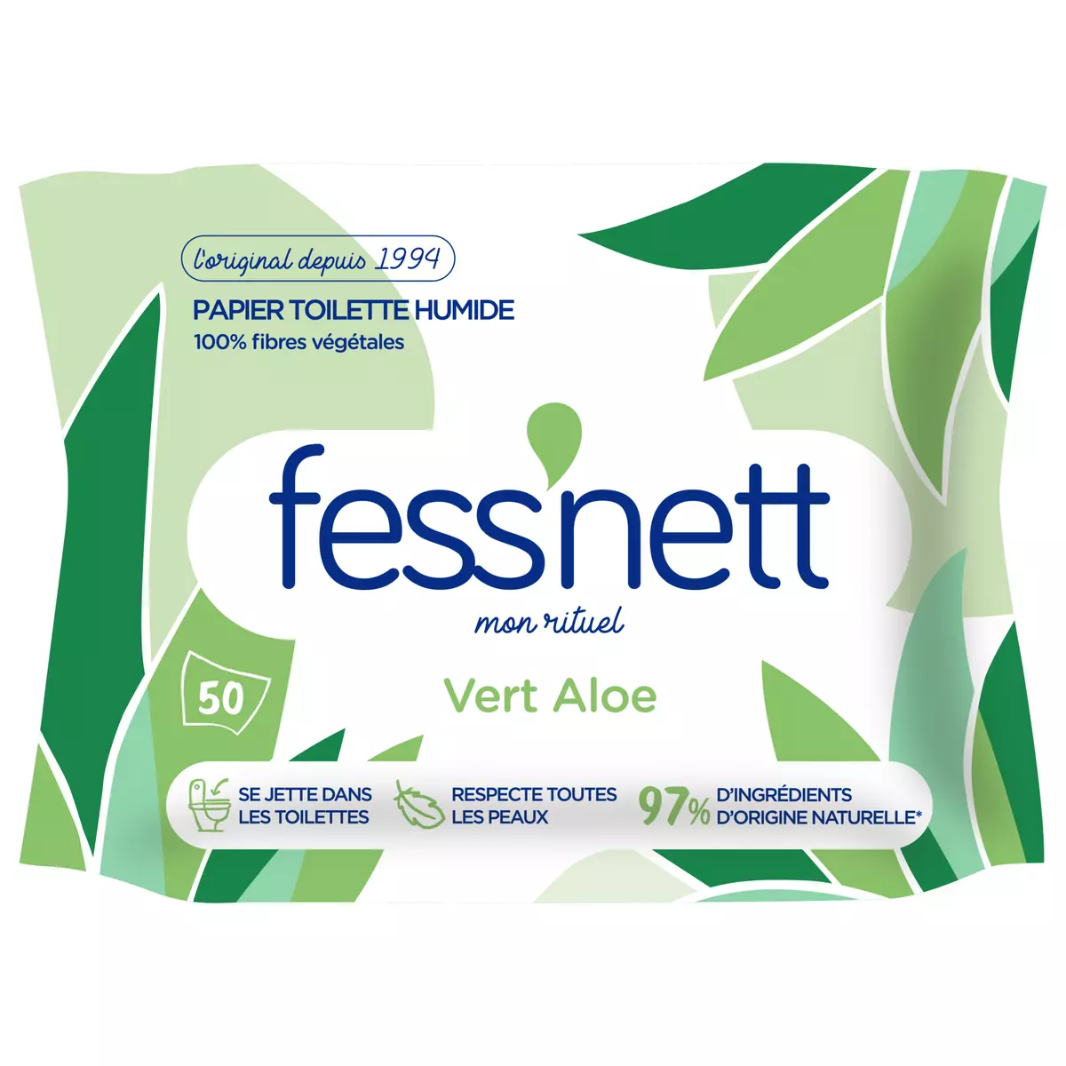 Papier WC humide, sensitive maxi format - Fess'nett