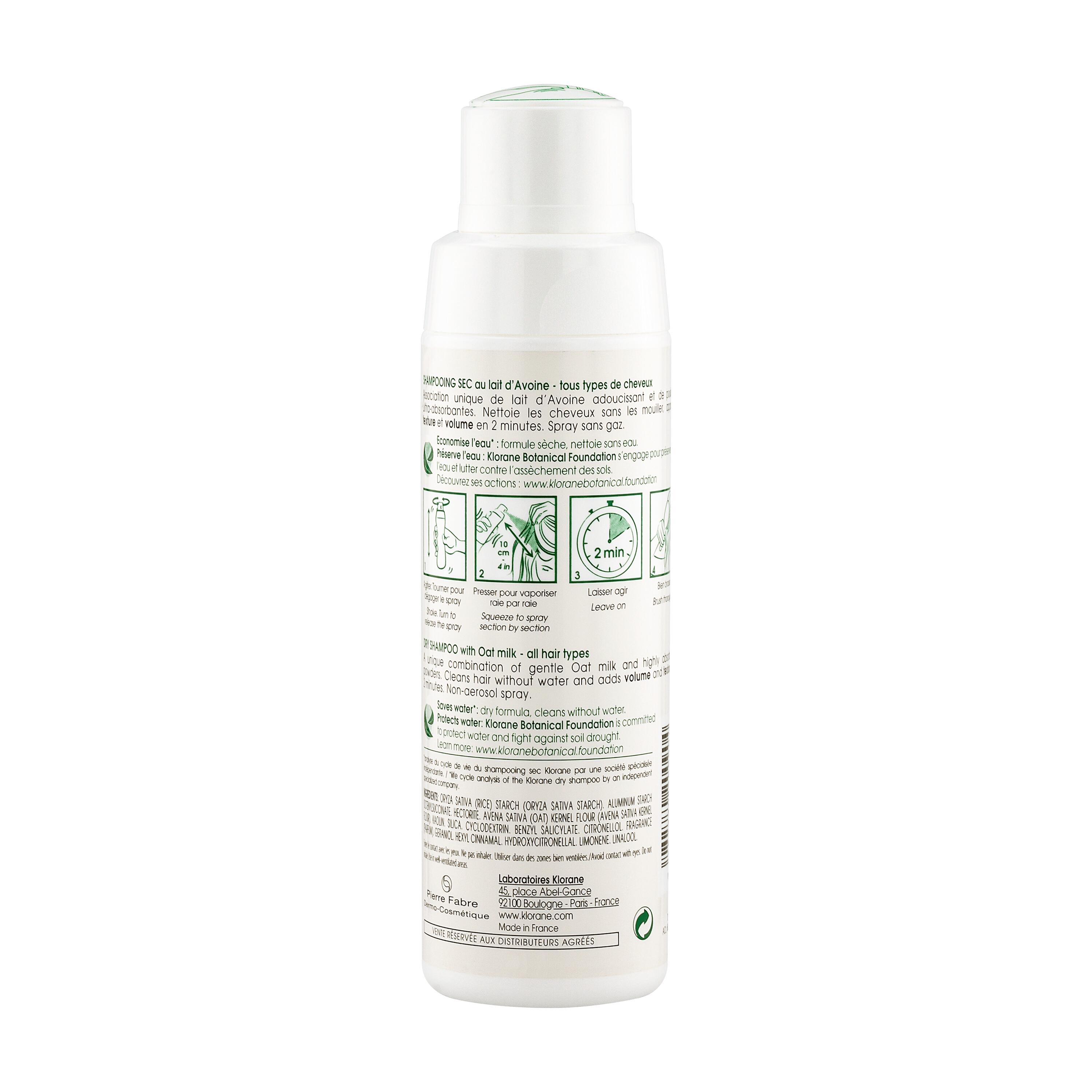 Voir la diapositive 2 : KLORANE Poudre shampooing sec extra-doux au lait d'avoine 50g