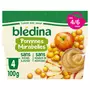 BLEDINA Petit pot dessert pommes mirabelles dès 4 mois 4x100g