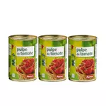 AUCHAN Pulpe de tomate en boîte 3x400g