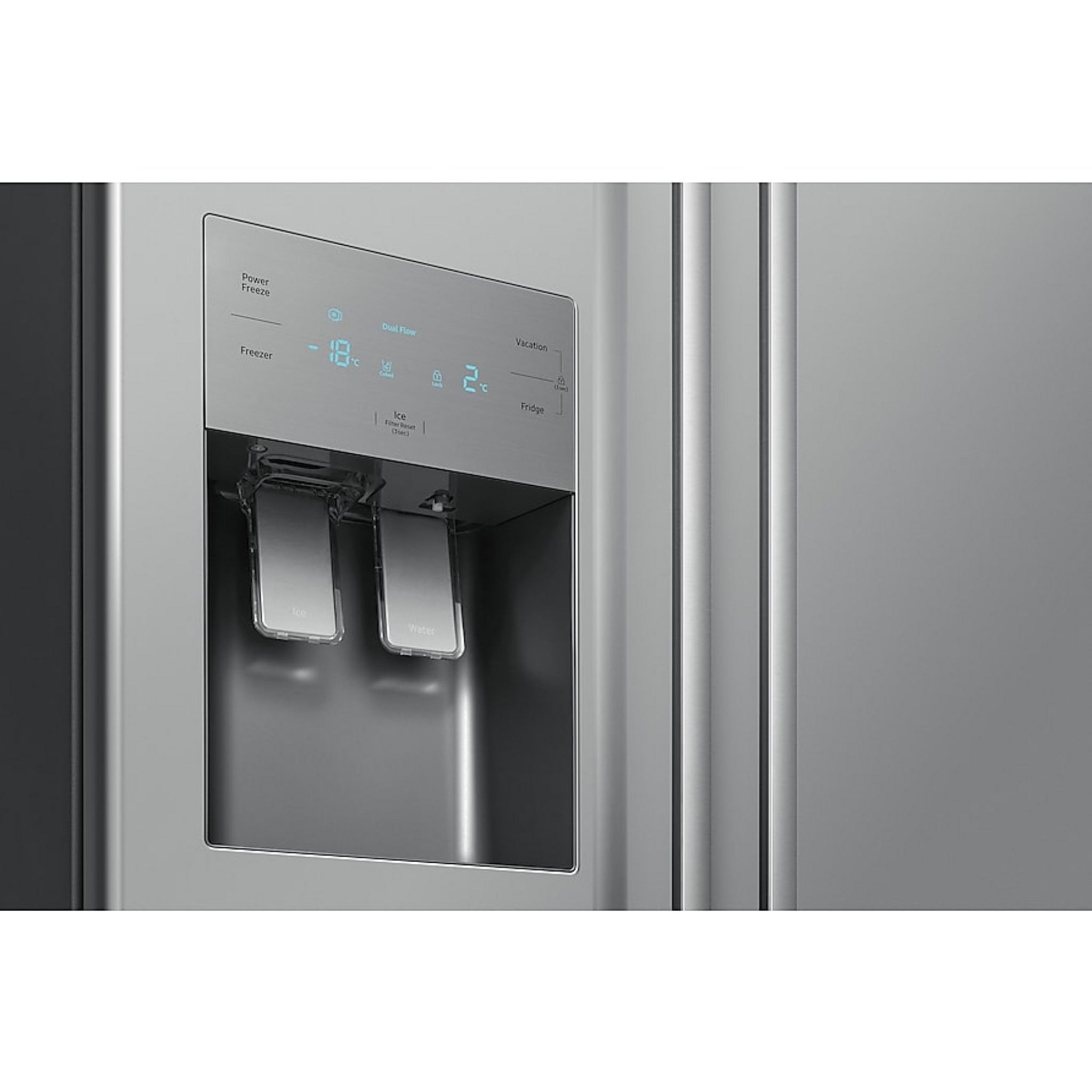 Voir la diapositive 6 : SAMSUNG Réfrigérateur américain RS50N3503SA, 534 L, Froid ventilé No frost