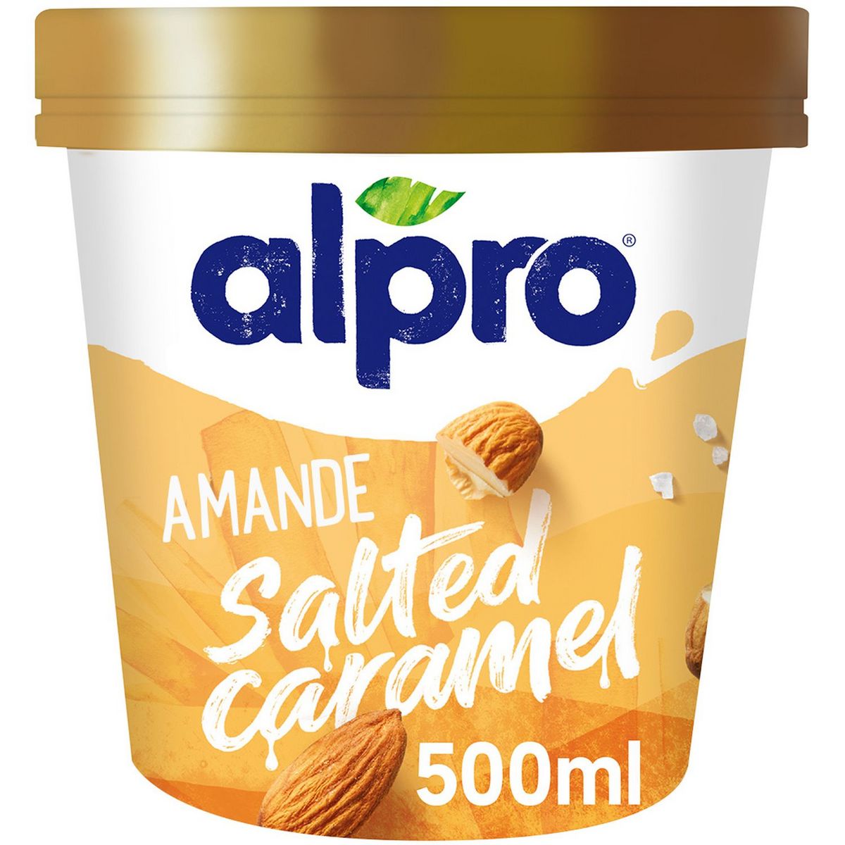 ALPRO Glace végétale amande caramel salé 340g