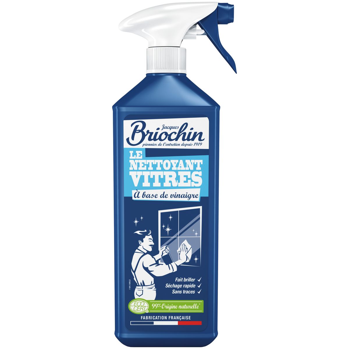 BRIOCHIN Spray nettoyant vitres écologique au citron 750ml