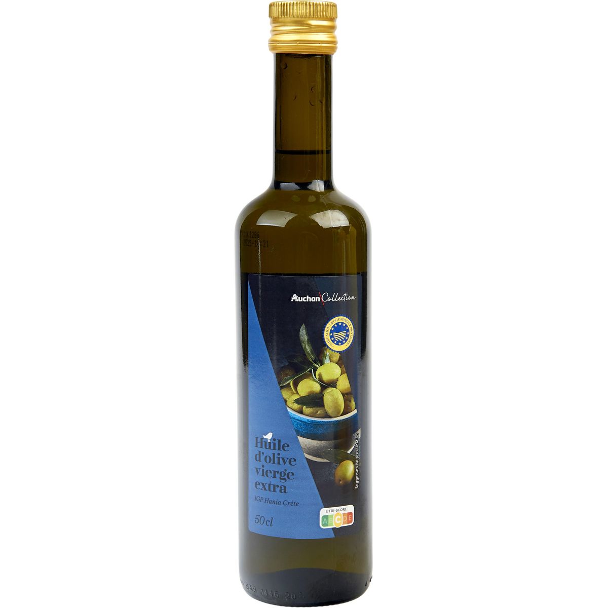 AUCHAN COLLECTION Huile d'olive vierge extra IGP Crète 50cl