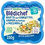 BLEDINA Blédichef assiette risotto courgettes saumon et mozzarella dès 15 mois 250g