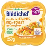 Blédina BLEDINA Blédichef assiette légumes riz poulet au curry dès 24 mois