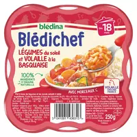 BLEDINA Les Récoltes Bio Petit pot dessert lacté framboise bio dès 6 mois  4x100g pas cher 
